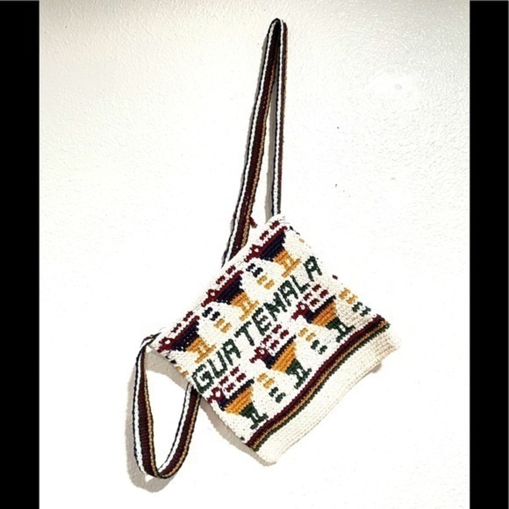HAND WOVEN “GUATEMALA” woman’s tapestry crossbody bag purse